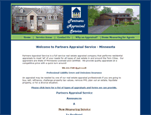 Tablet Screenshot of partnersappraisalservice.com